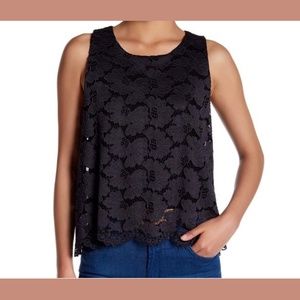 NWT 14th & Union Lace‎ Swing Tank in Grey Ebony [ PLUS SZ 2X ]